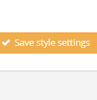 Save style settings